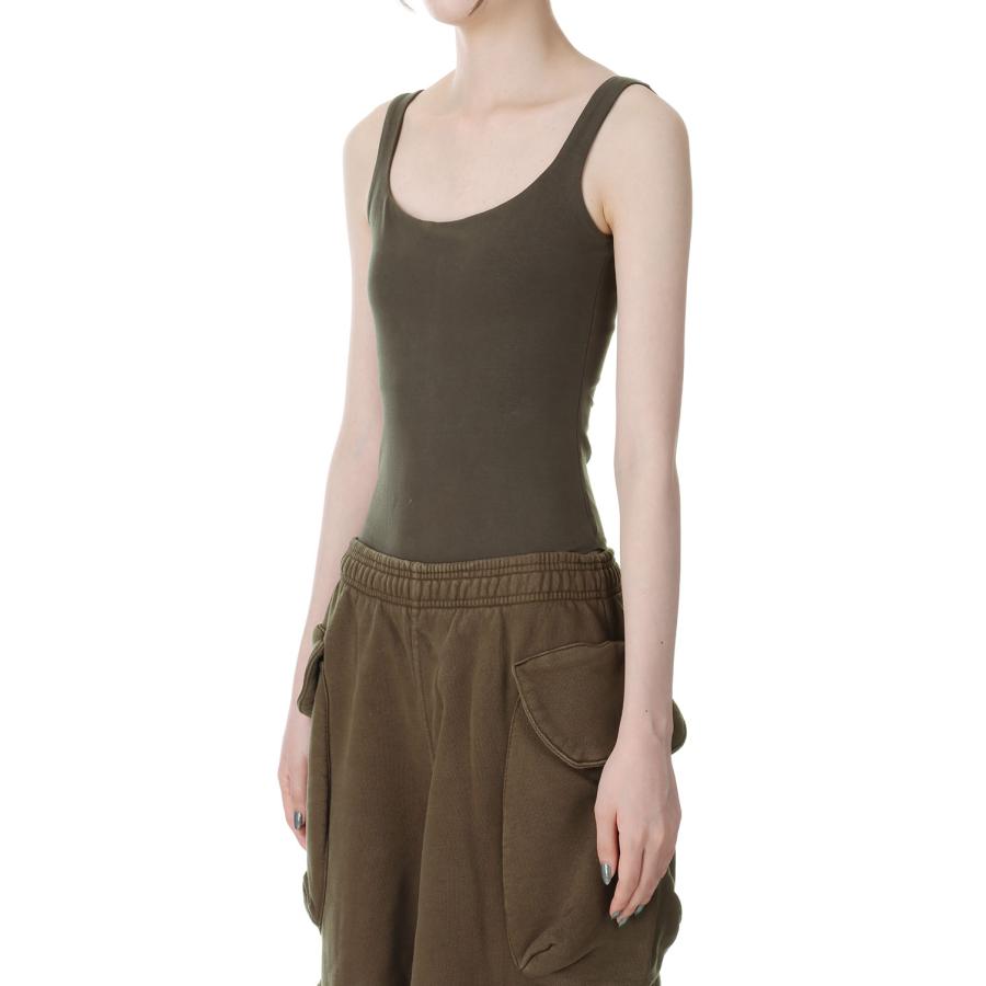 【P10倍】【SALE】SQUARE NECK BODYSUIT - COTTON SPANDEX -BRUNETTE(ES2356BT) Entire Studios -Women-(エンタイア スタジオ) |  | 01