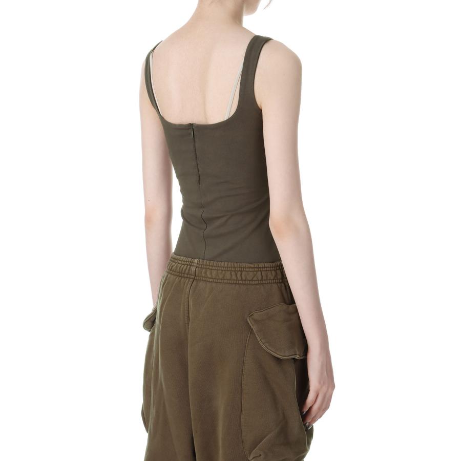 【P10倍】【SALE】SQUARE NECK BODYSUIT - COTTON SPANDEX -BRUNETTE(ES2356BT) Entire Studios -Women-(エンタイア スタジオ) |  | 02