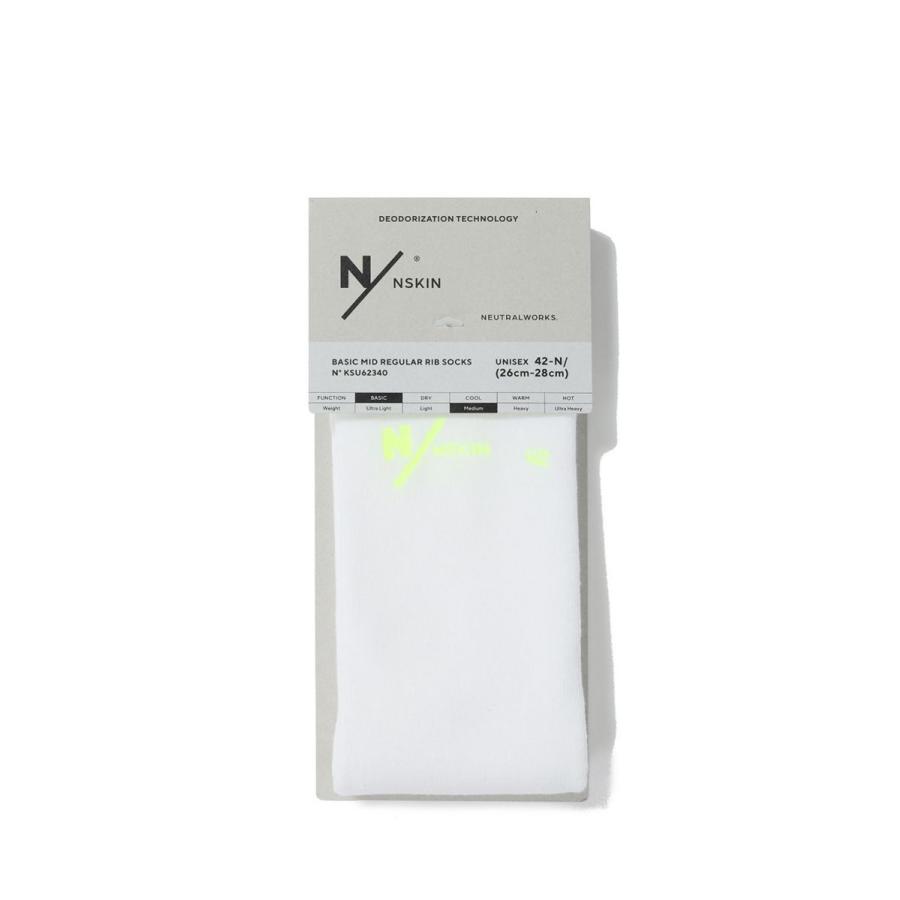 【P5倍 / SALE】BASIC MID REGULAR RIB SOCKS - WHITE (KSU62340) MXP(エムエックスピー) | mxp | 01