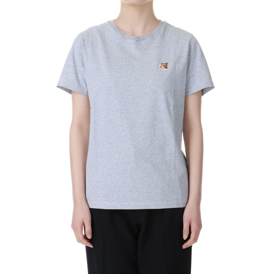 【P5倍 / SALE】FOX HEAD PATCH CLASSIC TEE-SHIRT - LIGHT GREY MELANGE(LW00105KJ0008) Maison Kitsune -Women-(メゾンキツネ) | 