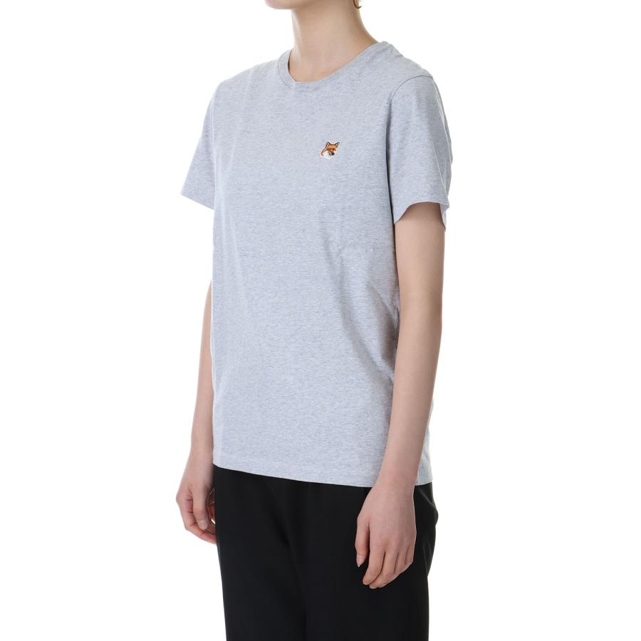 【P5倍 / SALE】FOX HEAD PATCH CLASSIC TEE-SHIRT - LIGHT GREY MELANGE(LW00105KJ0008) Maison Kitsune -Women-(メゾンキツネ) |  | 01