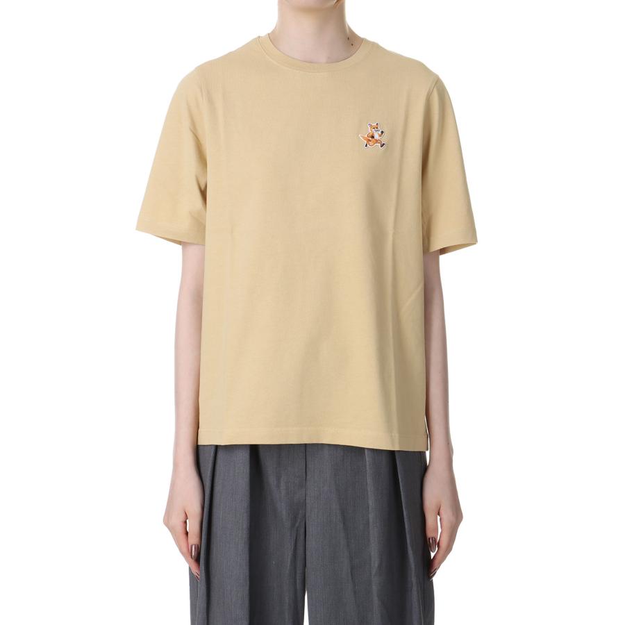 【P5倍 / SALE】SPEEDY FOX PATCH COMFORT TEE-SHIRT - MALTSHAKE(MW00119KJ0008) Maison Kitsune -Women-(メゾンキツネ) | 