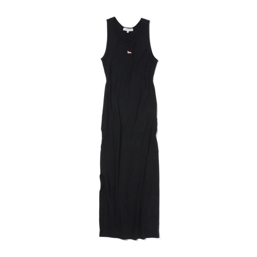 BABY FOX RIBBED TANK DRESS - BLACK(MW01602KJ0125) Maison Kitsune -Women-(メゾンキツネ) |  | 05
