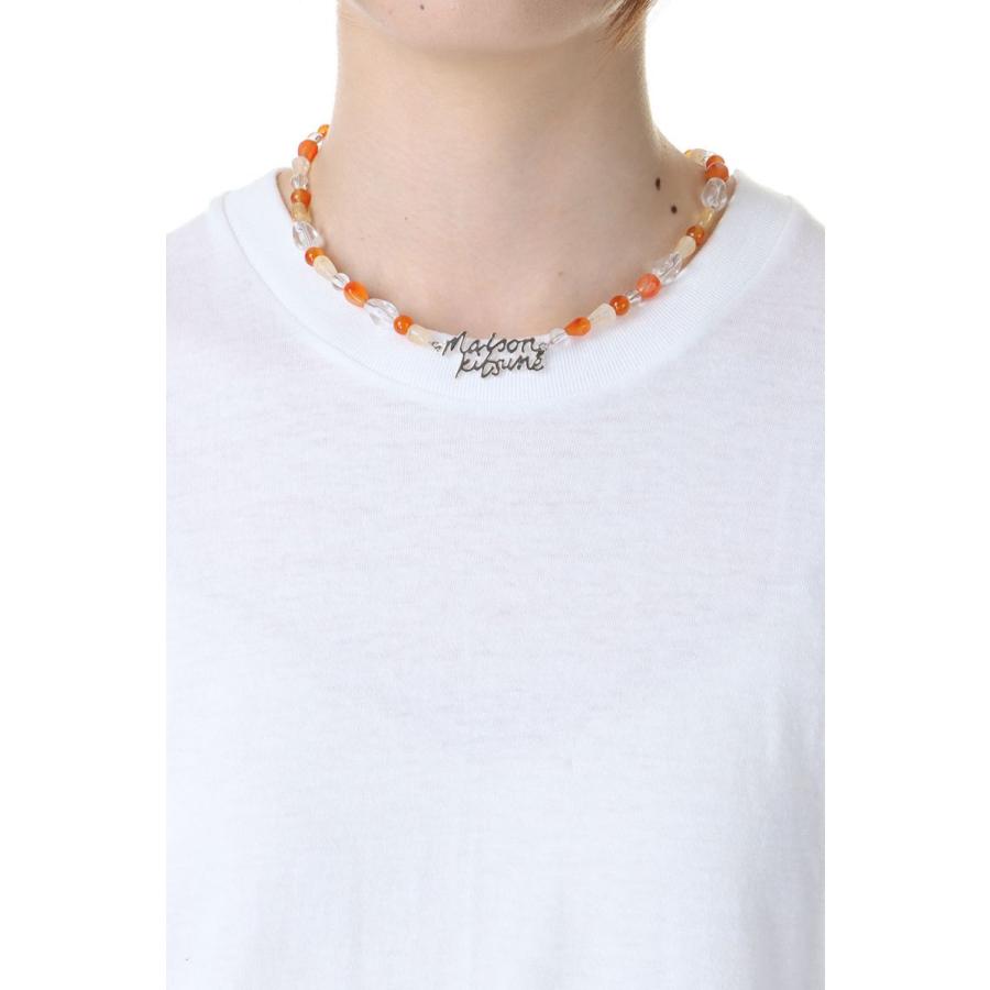 【SALE】MAISON KITSUNE HANDWRITTING BEADS CHOCKER(MW06601AP0007) Maison Kitsune -Women-(メゾンキツネ) |  | 03