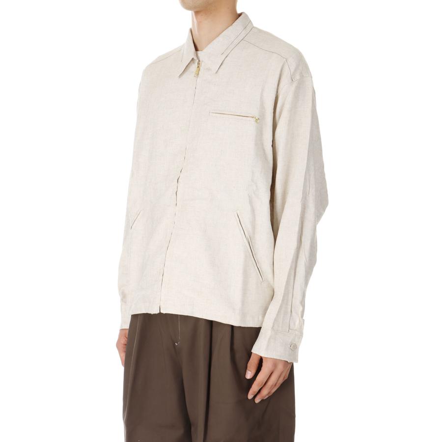 【P5倍 / SALE】HRMS NATURAL ZIP JACKET / Natural(24SS-MS3-020) MAGIC STICK(マジックスティック) | MAGIC STICK | 01