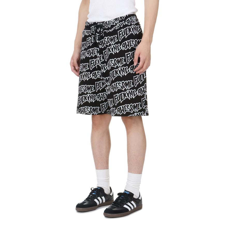 【P5倍 / SALE】AOP Stamp Sweat Shorts / Black-White Fucking Awesome(ファッキンオーサム) |  | 02