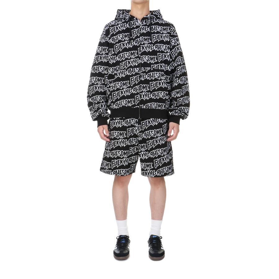 【P5倍 / SALE】AOP Stamp Zipped Hoodie / Black-White Fucking Awesome(ファッキンオーサム) |  | 05