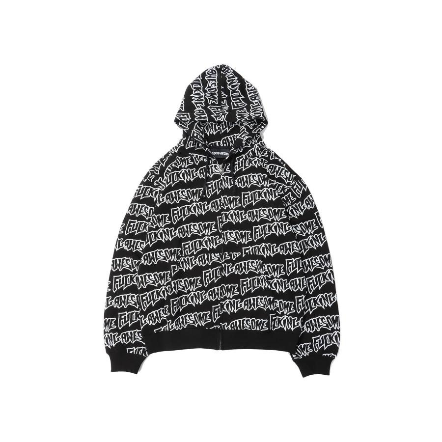 【P5倍 / SALE】AOP Stamp Zipped Hoodie / Black-White Fucking Awesome(ファッキンオーサム) |  | 06