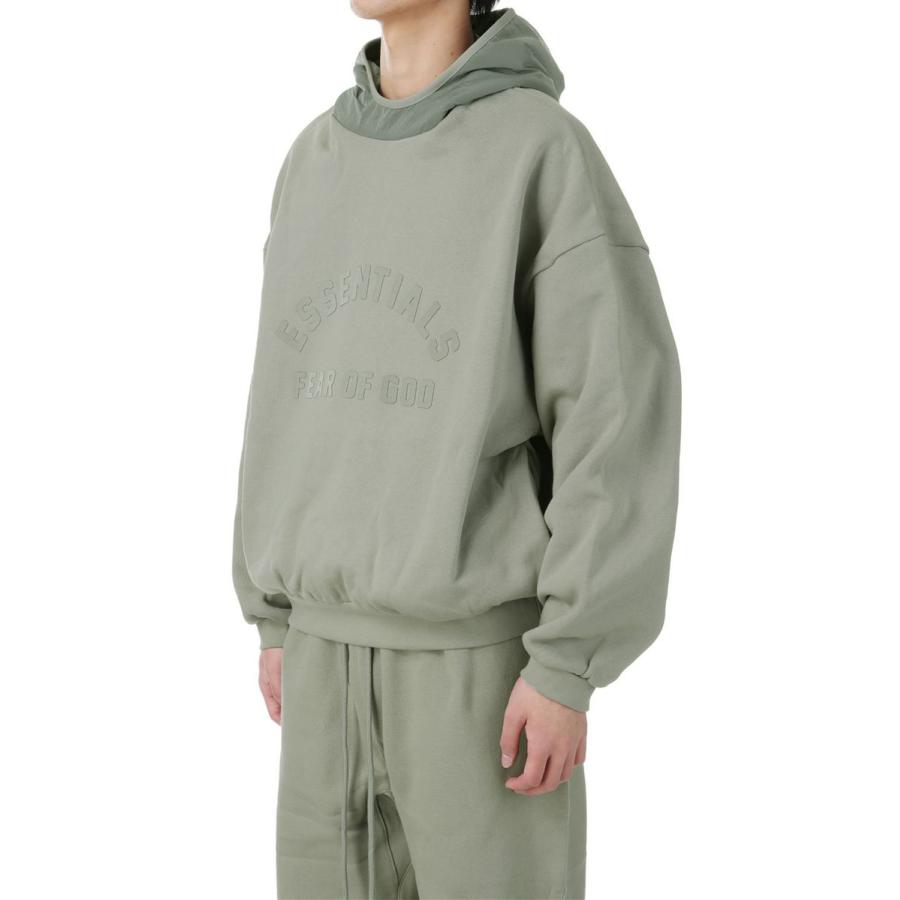 【P5倍 / SALE】Nylon Fleece Hoodie/Seal(202SP244315F) ESSENTIALS(エッセンシャルズ) |  | 01