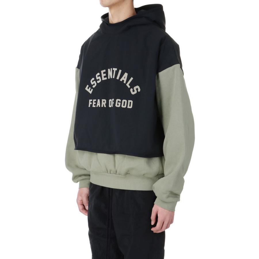 【P5倍 / SALE】Nylon Fleece Hooded Sweater/Seal/ Jet Black(202SP244327F) ESSENTIALS(エッセンシャルズ) |  | 01