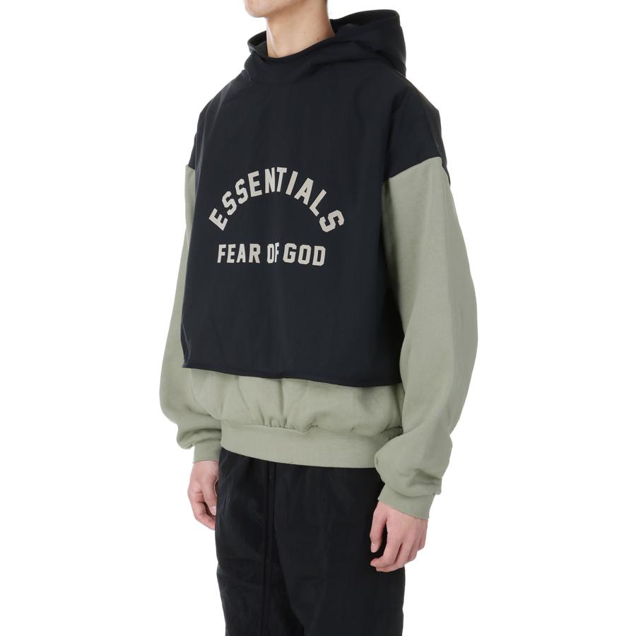 【P5倍 / SALE】Nylon Fleece Hooded Sweater/Seal/ Jet Black(202SP244327F) ESSENTIALS(エッセンシャルズ) |  | 01