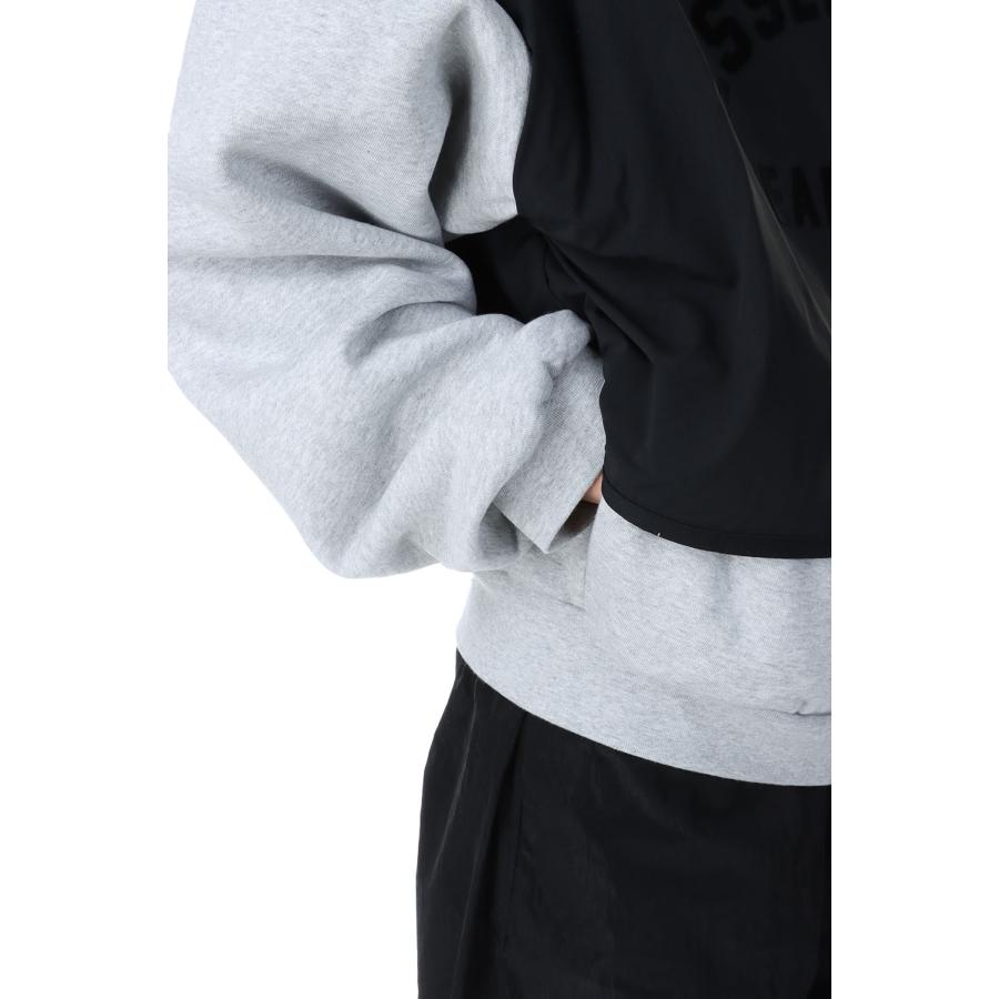 【P5倍 / SALE】Nylon Fleece Hooded Sweater/Light Heather Grey/ Jet Black (202SP244326F) ESSENTIALS(エッセンシャルズ) |  | 06