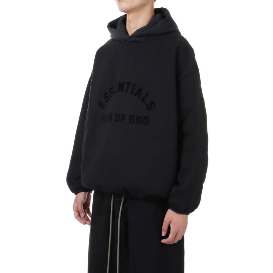 【P2倍 / SALE】NYLON FLEECE HOODIE/ BLACK/BLACK(202SU244310F) ESSENTIALS(エッセンシャルズ) |  | 01