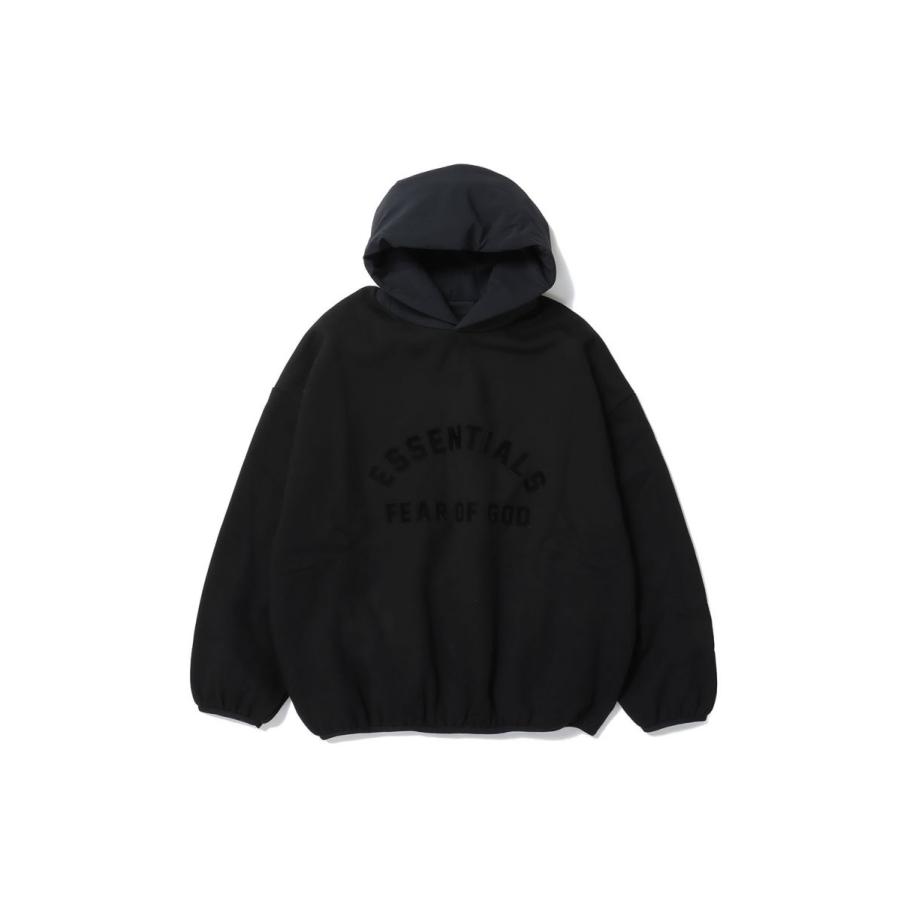 【P2倍 / SALE】NYLON FLEECE HOODIE/ BLACK/BLACK(202SU244310F) ESSENTIALS(エッセンシャルズ) |  | 06