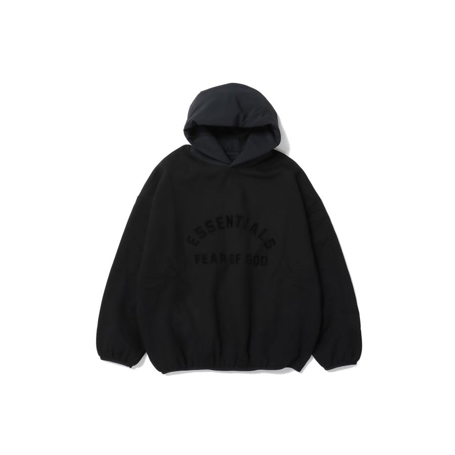 【P2倍 / SALE】NYLON FLEECE HOODIE/ BLACK/BLACK(202SU244310F) ESSENTIALS(エッセンシャルズ) |  | 06