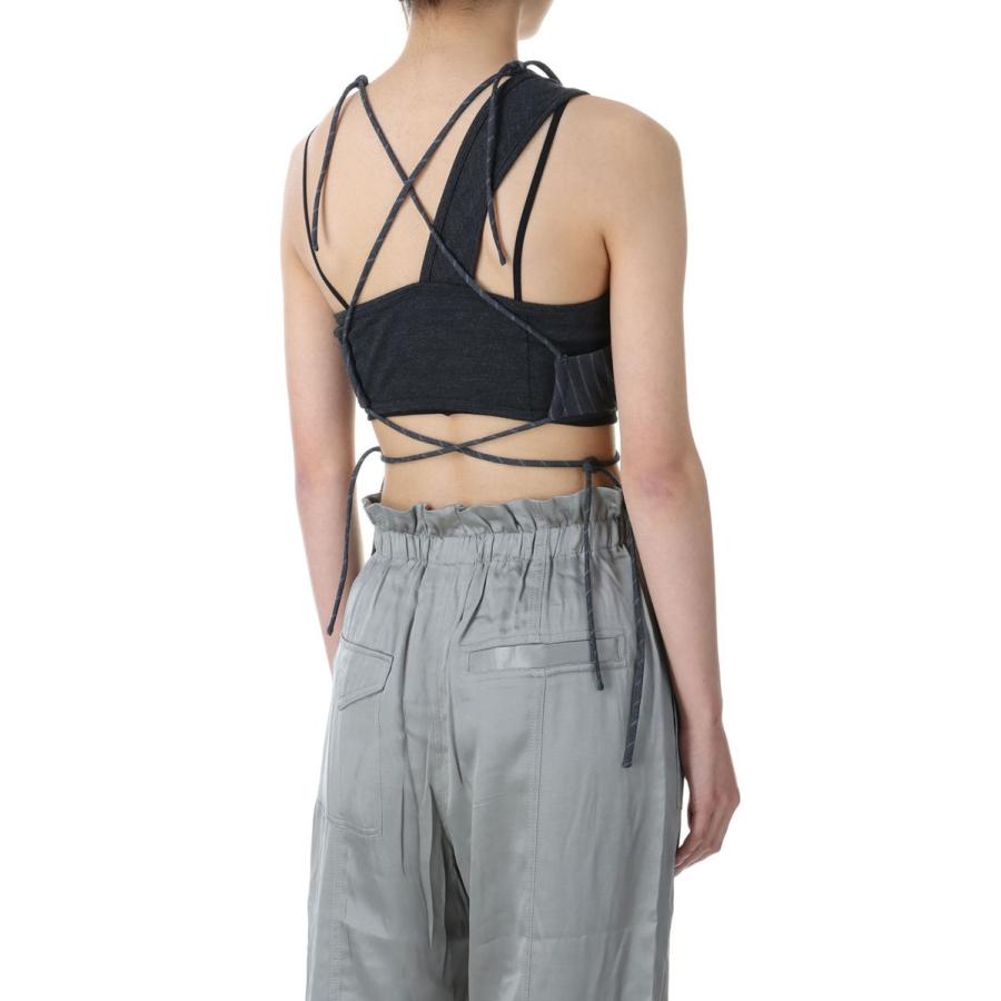 【P5倍 / SALE】Stretch Stripe String Top-GRAY PINSTRIPE(F8672) GANNI(ガニー) | GANNI | 02