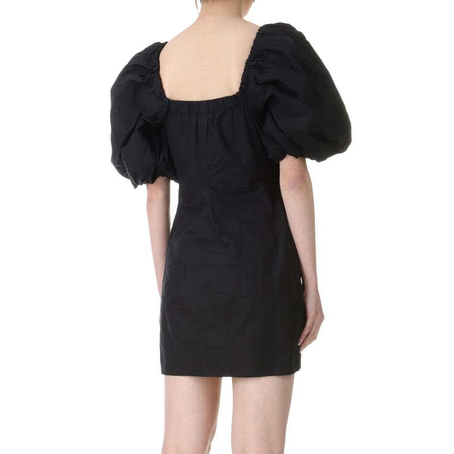 【P5倍 / SALE】Cotton Poplin Twisted Sleeve Mini Dress-BLACK(F8827) GANNI(ガニー) | GANNI | 02