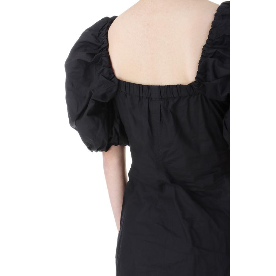 【P5倍 / SALE】Cotton Poplin Twisted Sleeve Mini Dress-BLACK(F8827) GANNI(ガニー) | GANNI | 04