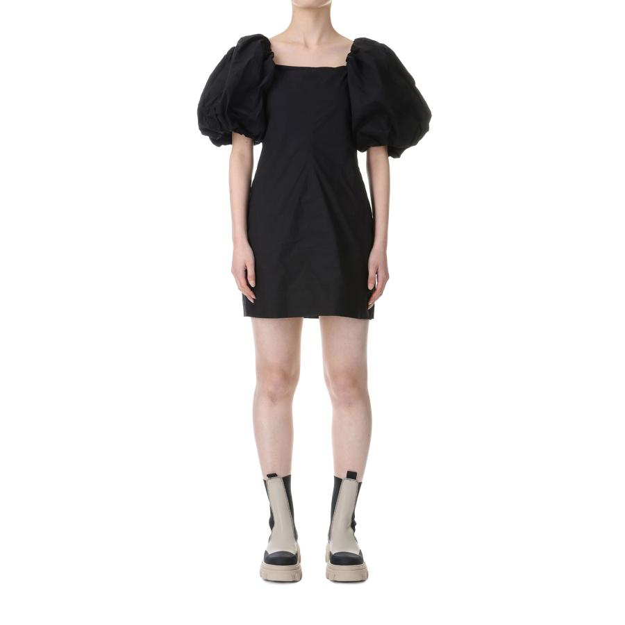 【P5倍 / SALE】Cotton Poplin Twisted Sleeve Mini Dress-BLACK(F8827) GANNI(ガニー) | GANNI | 05