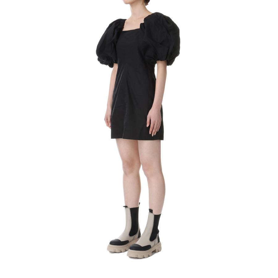 【P5倍 / SALE】Cotton Poplin Twisted Sleeve Mini Dress-BLACK(F8827) GANNI(ガニー) | GANNI | 06