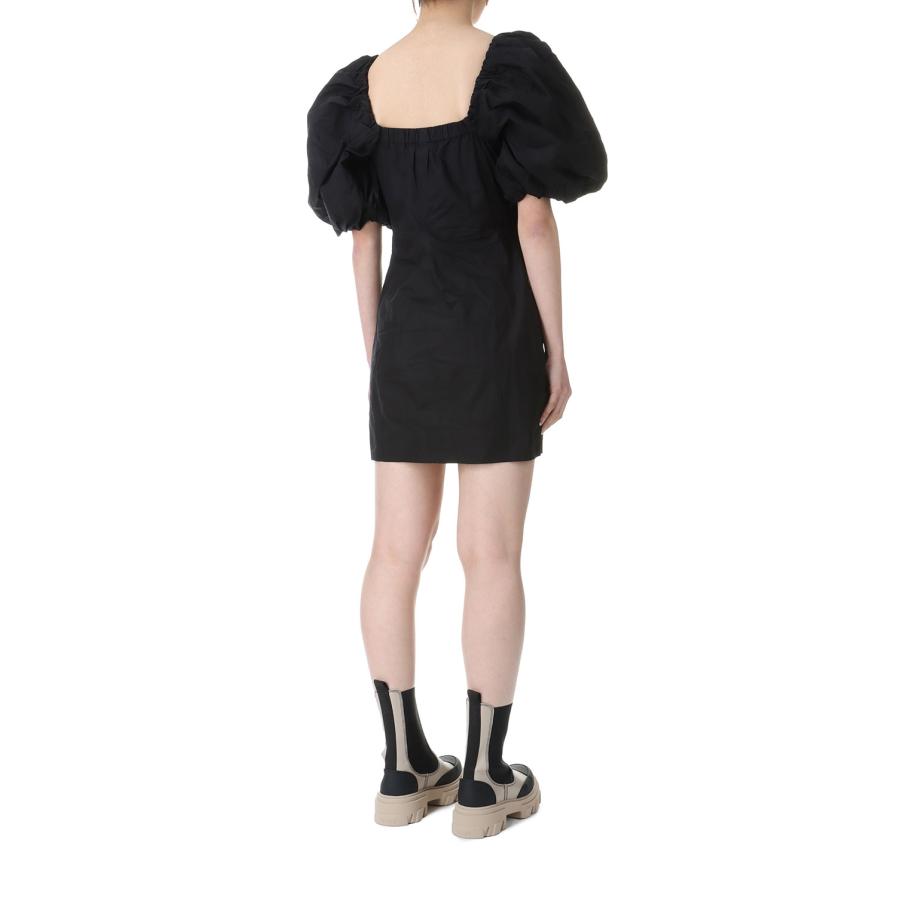 【P5倍 / SALE】Cotton Poplin Twisted Sleeve Mini Dress-BLACK(F8827) GANNI(ガニー) | GANNI | 07