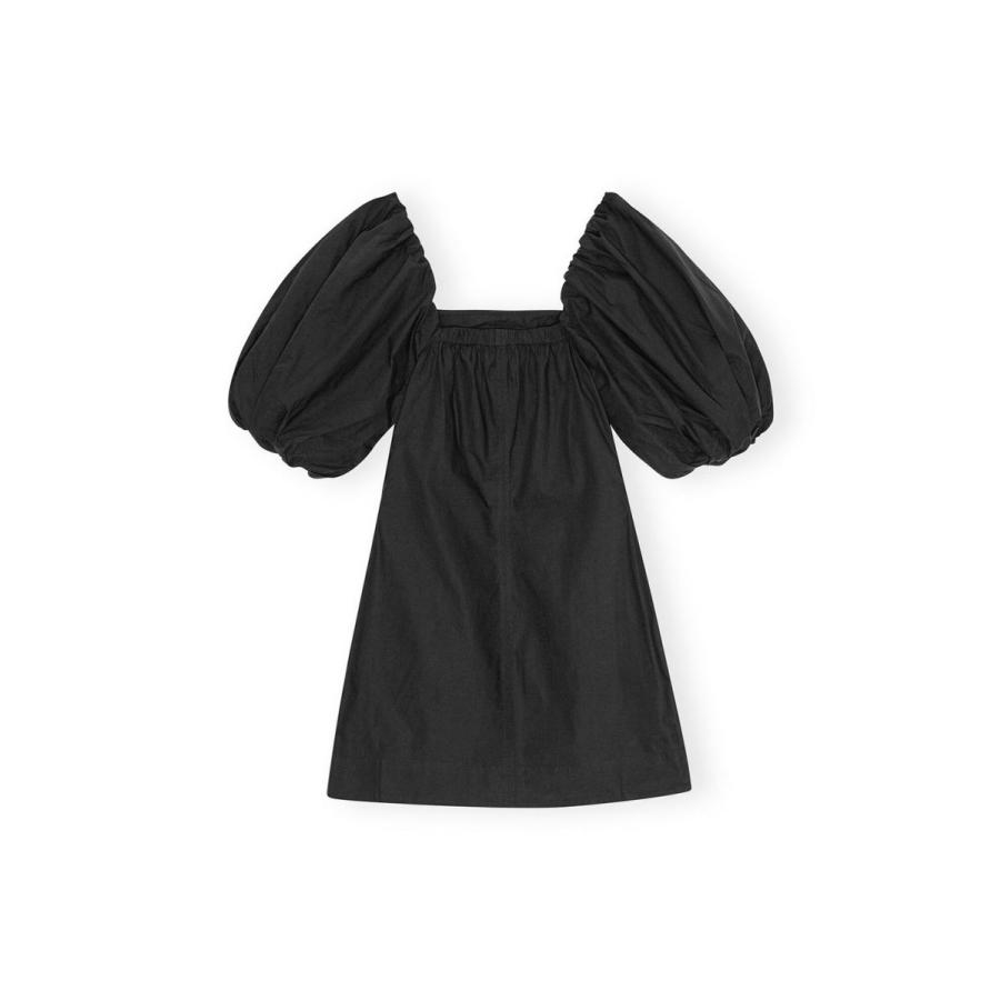 【P5倍 / SALE】Cotton Poplin Twisted Sleeve Mini Dress-BLACK(F8827) GANNI(ガニー) | GANNI | 09