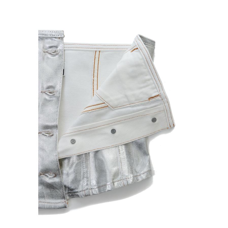 【P5倍 / SALE】Foil Denim Corsage-BRIGHT WHITE(J1379) GANNI(ガニー) | GANNI | 05