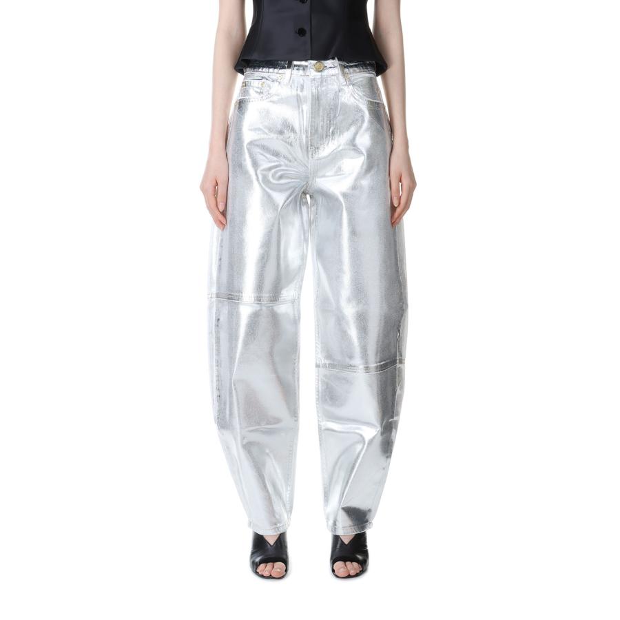 【P5倍 / SALE】Foil Denim Stary-BRIGHT WHITE(J1411) GANNI(ガニー) | GANNI