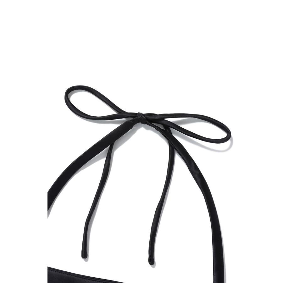 【P5倍 / SALE】Double Satin Fitted Open-neck Blouse-BLACK(F8580) GANNI(ガニー) | GANNI | 07