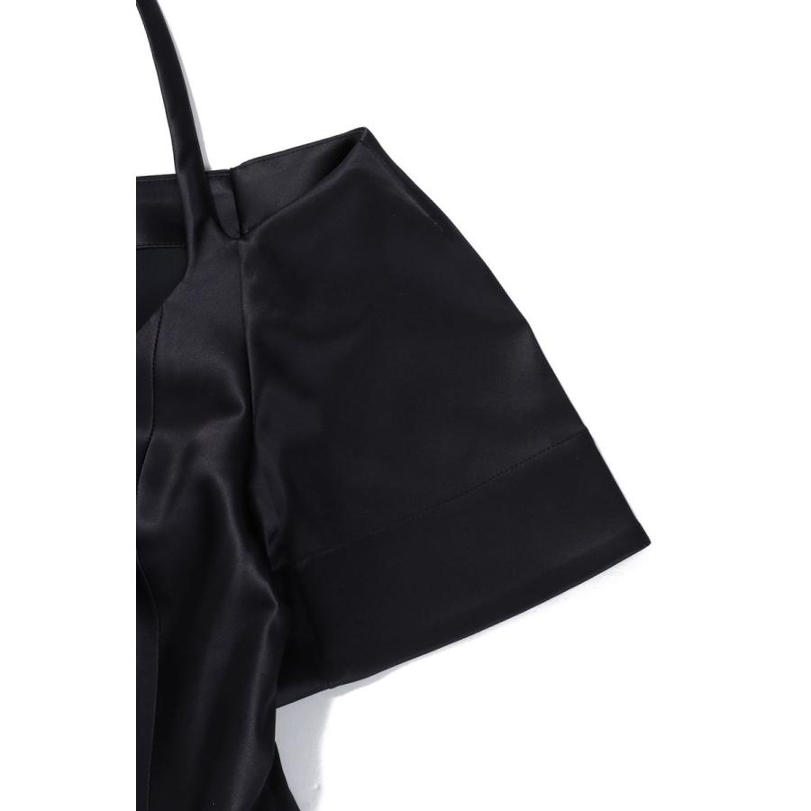 【P5倍 / SALE】Double Satin Fitted Open-neck Blouse-BLACK(F8580) GANNI(ガニー) | GANNI | 08