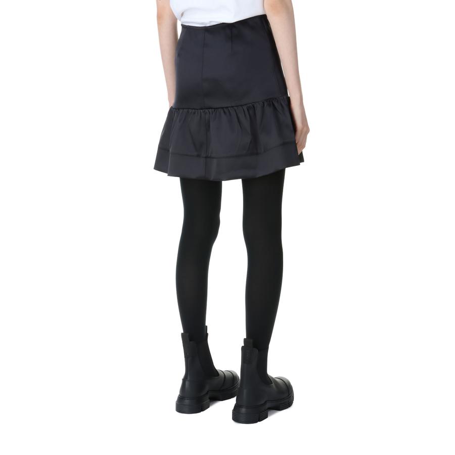 【P5倍 / SALE】Double Satin Flounce Mini Skirt-BLACK(F8587) GANNI(ガニー) | GANNI | 03