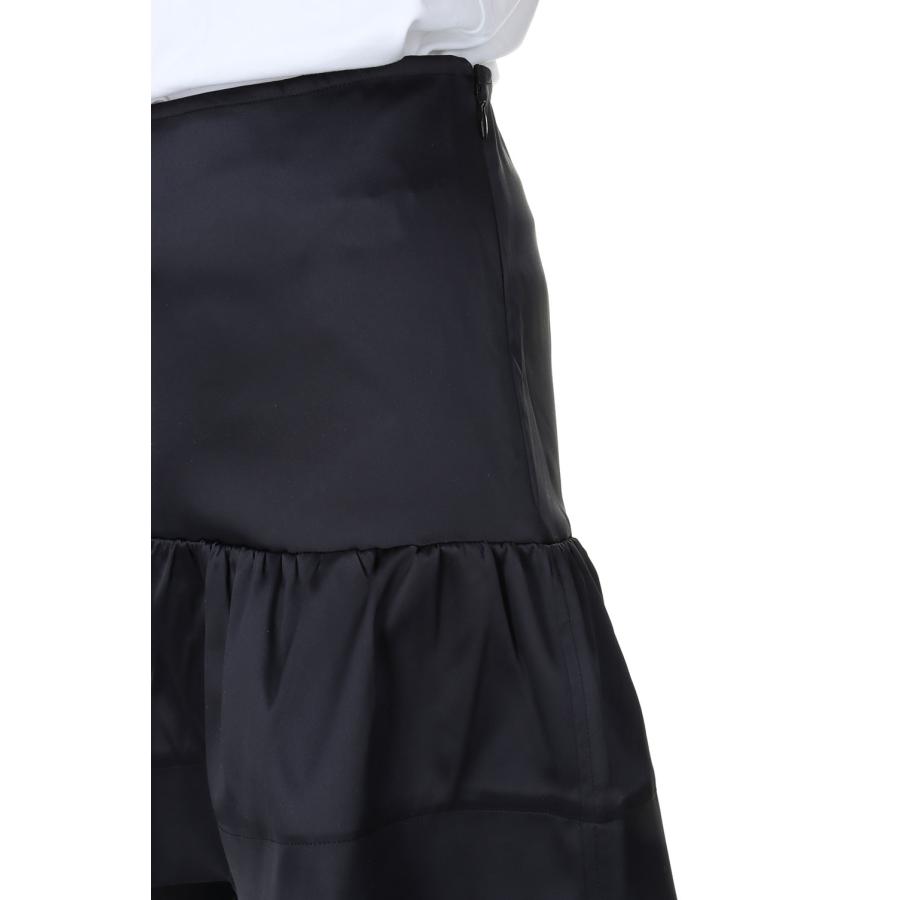 【P5倍 / SALE】Double Satin Flounce Mini Skirt-BLACK(F8587) GANNI(ガニー) | GANNI | 04