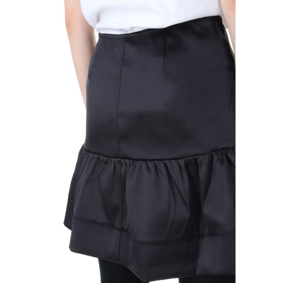 【P5倍 / SALE】Double Satin Flounce Mini Skirt-BLACK(F8587) GANNI(ガニー) | GANNI | 05