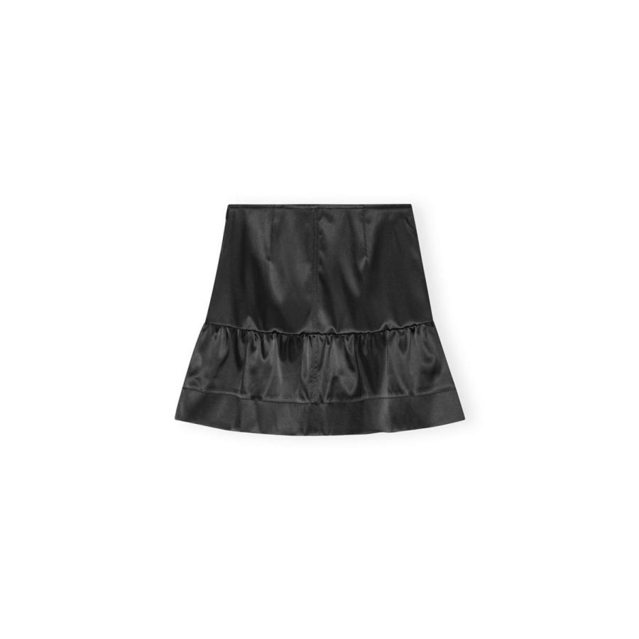 【P5倍 / SALE】Double Satin Flounce Mini Skirt-BLACK(F8587) GANNI(ガニー) | GANNI | 06