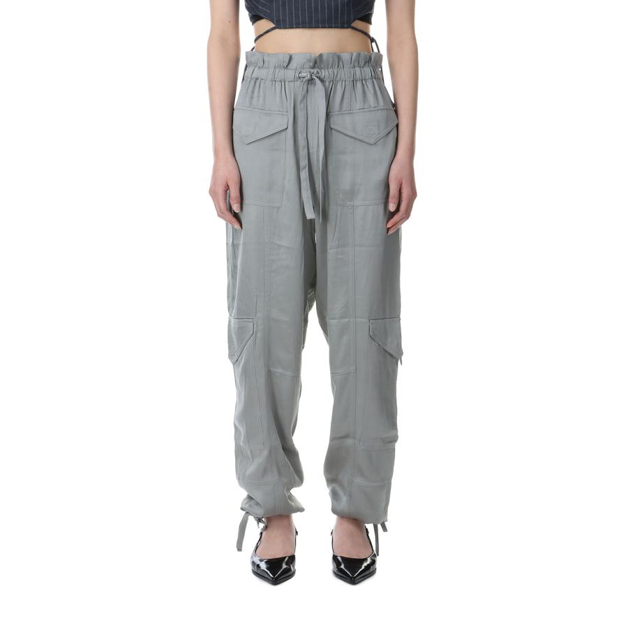 【P5倍 / SALE】Washed Satin Pants-FROST GRAY(F8609) GANNI(ガニー) | GANNI