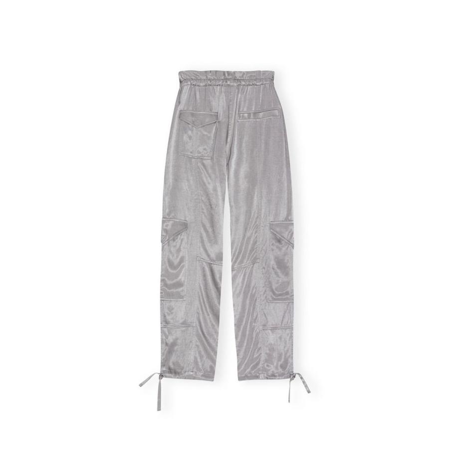 【P5倍 / SALE】Washed Satin Pants-FROST GRAY(F8609) GANNI(ガニー) | GANNI | 06