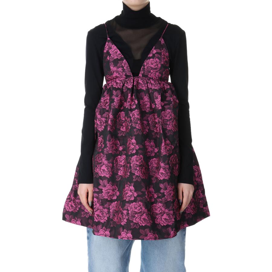 【P5倍 / SALE】Botanical Jacquard Mini Strap Dress-CONE FLOWER(F8796) GANNI(ガニー) | GANNI