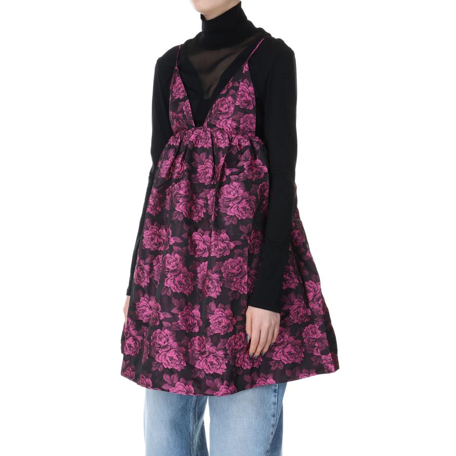 【P5倍 / SALE】Botanical Jacquard Mini Strap Dress-CONE FLOWER(F8796) GANNI(ガニー) | GANNI | 01