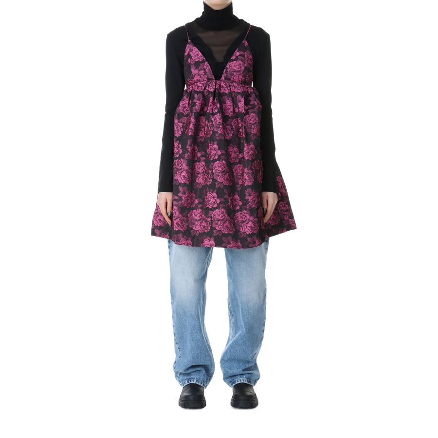 【P5倍 / SALE】Botanical Jacquard Mini Strap Dress-CONE FLOWER(F8796) GANNI(ガニー) | GANNI | 05