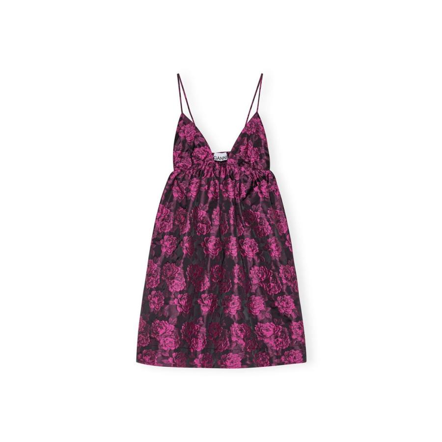 【P5倍 / SALE】Botanical Jacquard Mini Strap Dress-CONE FLOWER(F8796) GANNI(ガニー) | GANNI | 07