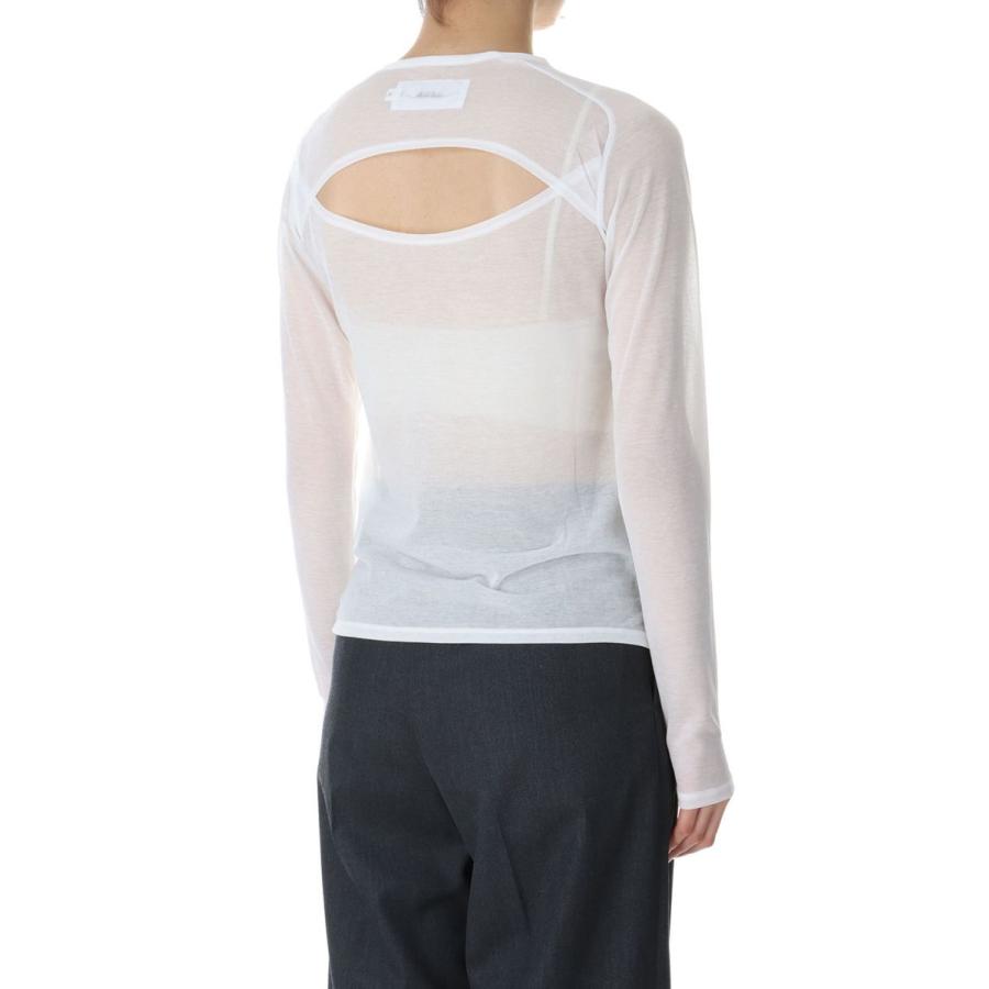 【P5倍 / SALE】SHEER BACK OPEN PULLOVER / WHITE(24SCT-#326L) Jane Smith(ジェーンスミス) |  | 02