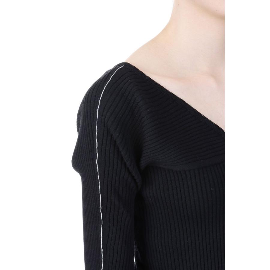 【P5倍 / SALE】16G RIB V NECK PULLOVER / BLACK(24SKN-#310L) Jane Smith(ジェーンスミス) |  | 03