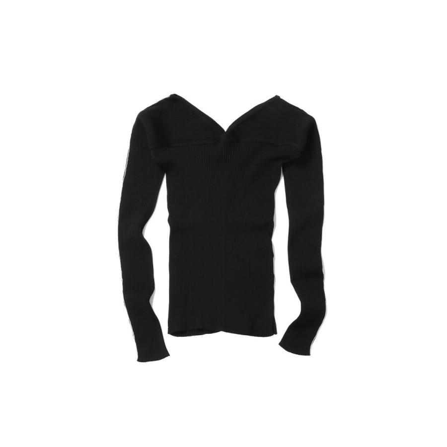 【P5倍 / SALE】16G RIB V NECK PULLOVER / BLACK(24SKN-#310L) Jane Smith(ジェーンスミス) |  | 06