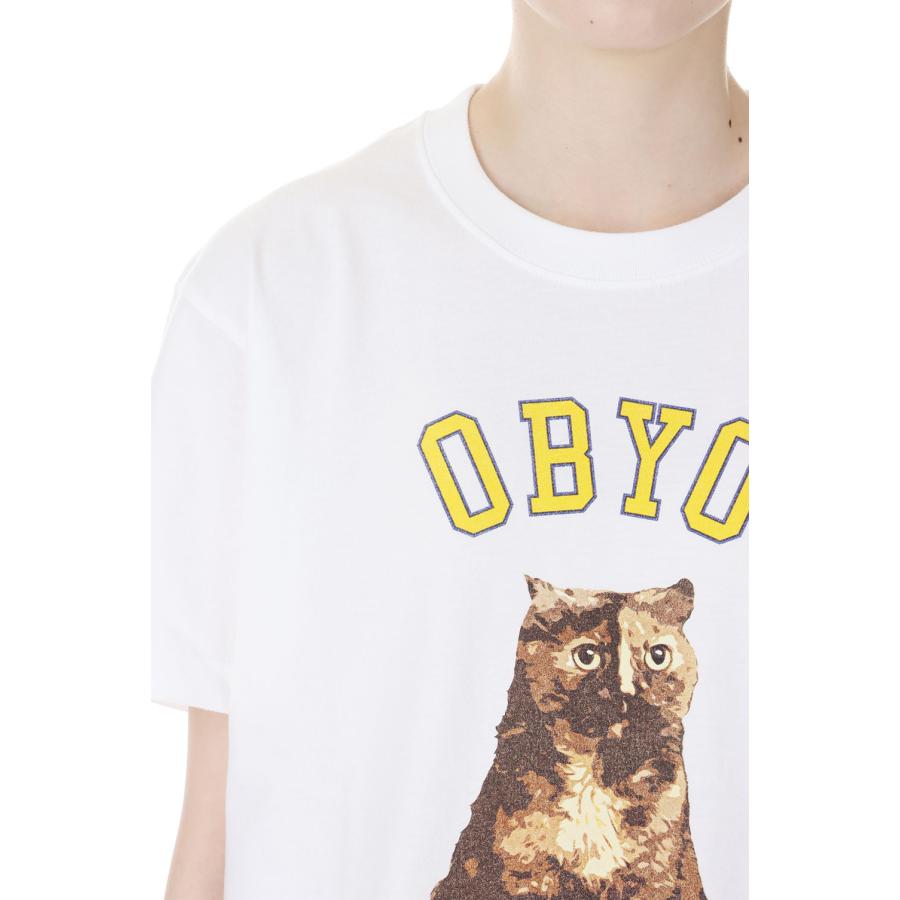 【P5倍 / SALE】college style print tee / WHITE-1(oo24ss-01) 77circa -Women-(ナナナナサーカ) | 77circa | 03