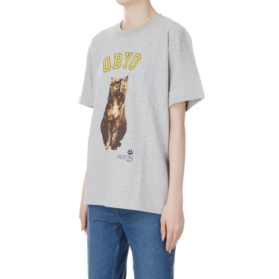 【P5倍 / SALE】college style print tee / GRAY-1(oo24ss-01) 77circa -Women-(ナナナナサーカ) | 77circa | 01