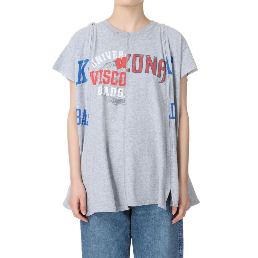 【P5倍 / SALE】circa make zip removal wide top / GRAY-1(cc24ss-01) 77circa -Women-(ナナナナサーカ) | 77circa | 01