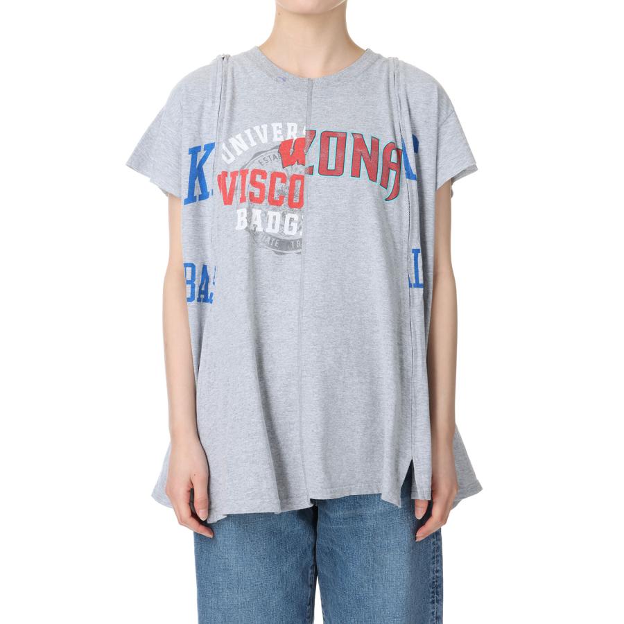 【P10倍】【SALE】circa make zip removal wide top / GRAY-1(cc24ss-01) 77circa -Women-(ナナナナサーカ) | 77circa | 01