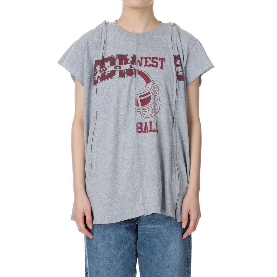 【P10倍】【SALE】circa make zip removal wide top / GRAY-2(cc24ss-01) 77circa -Women-(ナナナナサーカ) | 77circa | 01