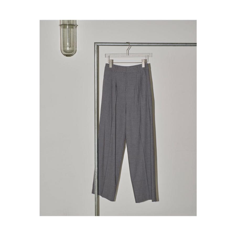 【ご予約会開催中】Heather Tuck Trousers -CHARCOAL GRAY（12410721） Todayful(トゥデイフル) | TODAYFUL