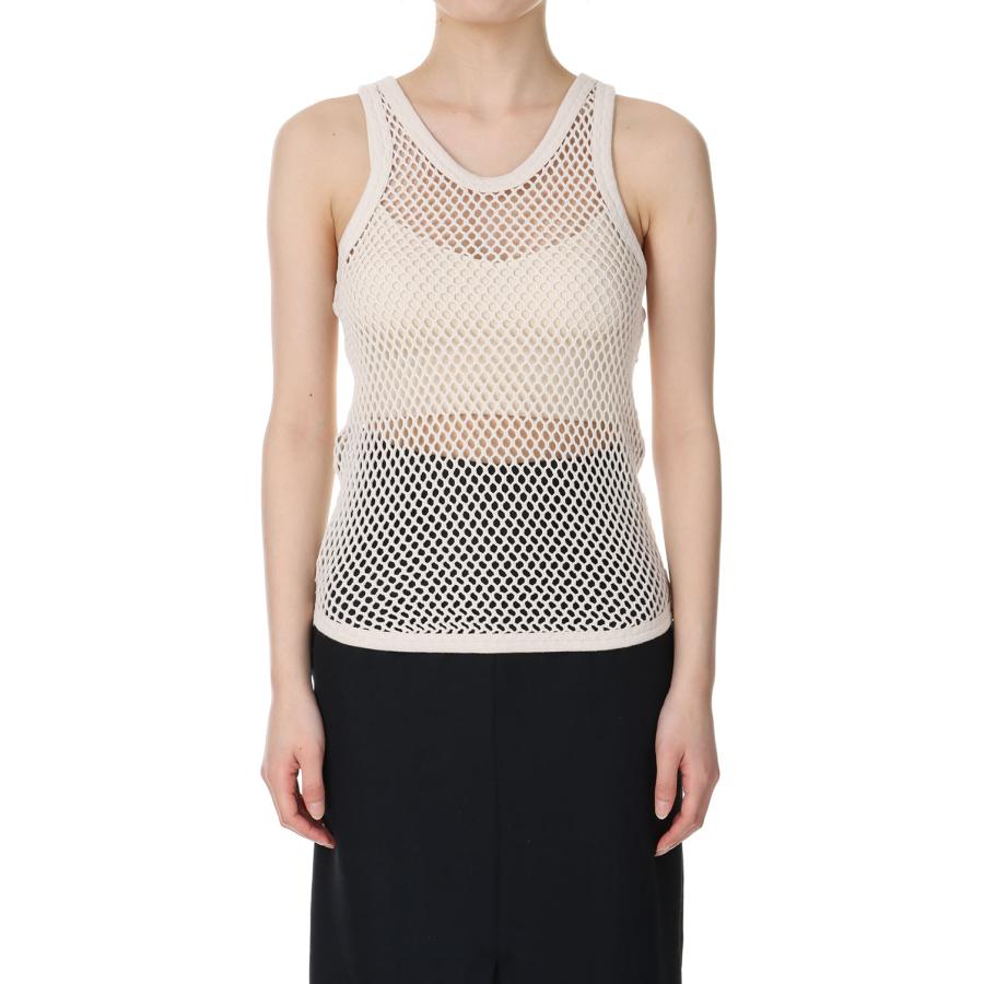 【SALE】Mesh Tank Top -ECRU（12410604） Todayful(トゥデイフル) | TODAYFUL